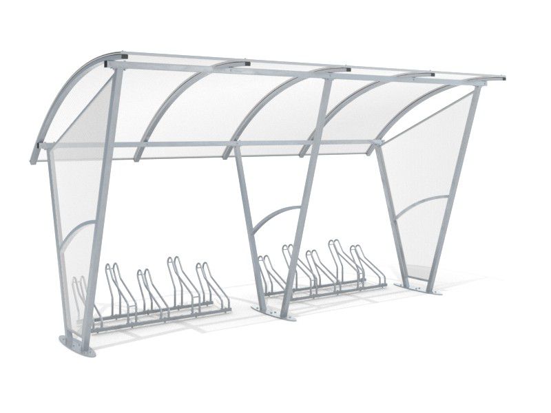 Damien Bike Shelter with Walls, 10 Spaces, 420 cm – photo 6
