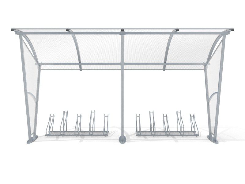 Damien Bike Shelter with Walls, 10 Spaces, 420 cm – photo 7