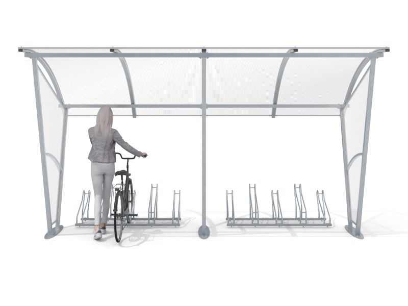 Damien Bike Shelter with Walls, 10 Spaces, 420 cm – photo 8