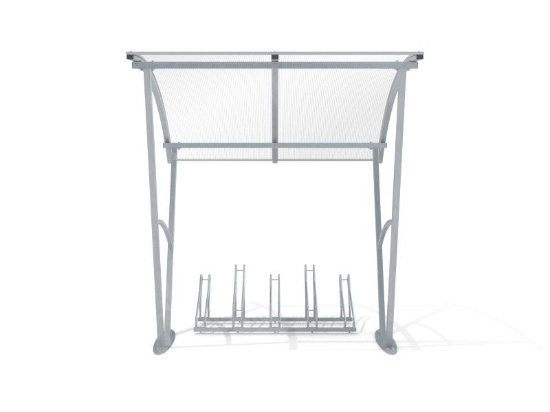 Damien covered bike shelter, 5 spaces, 210 cm – photo 4