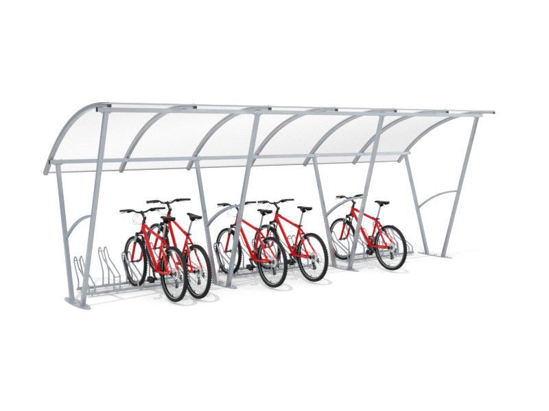 Damien covered bike shelter, 15 spaces, 630 cm – photo 5