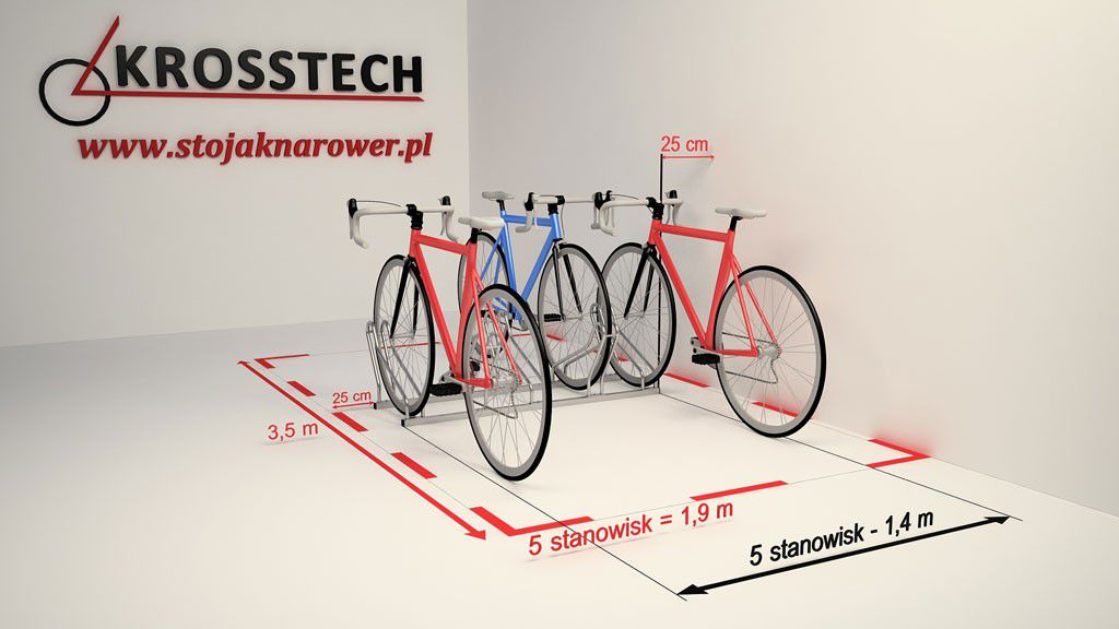 Bogdana 5-space double-sided bike rack – photo 7