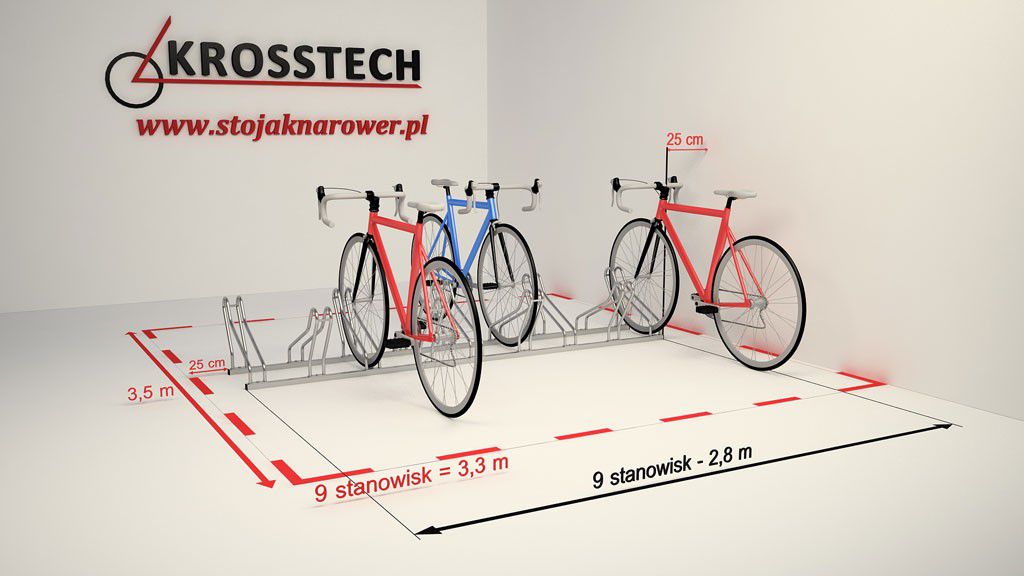 Bogdana 9-space double-sided bike rack – photo 7