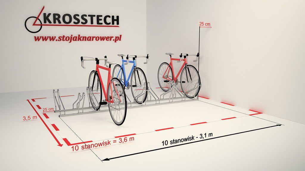 Bogdana 10-space double-sided bike rack – photo 7