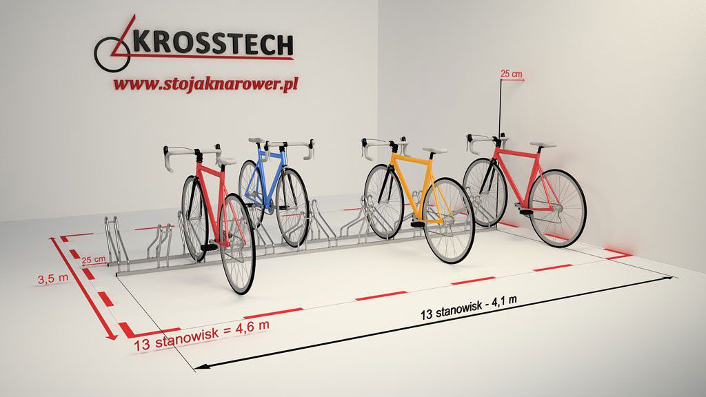 Bogdana 13-space double-sided bike rack – photo 6