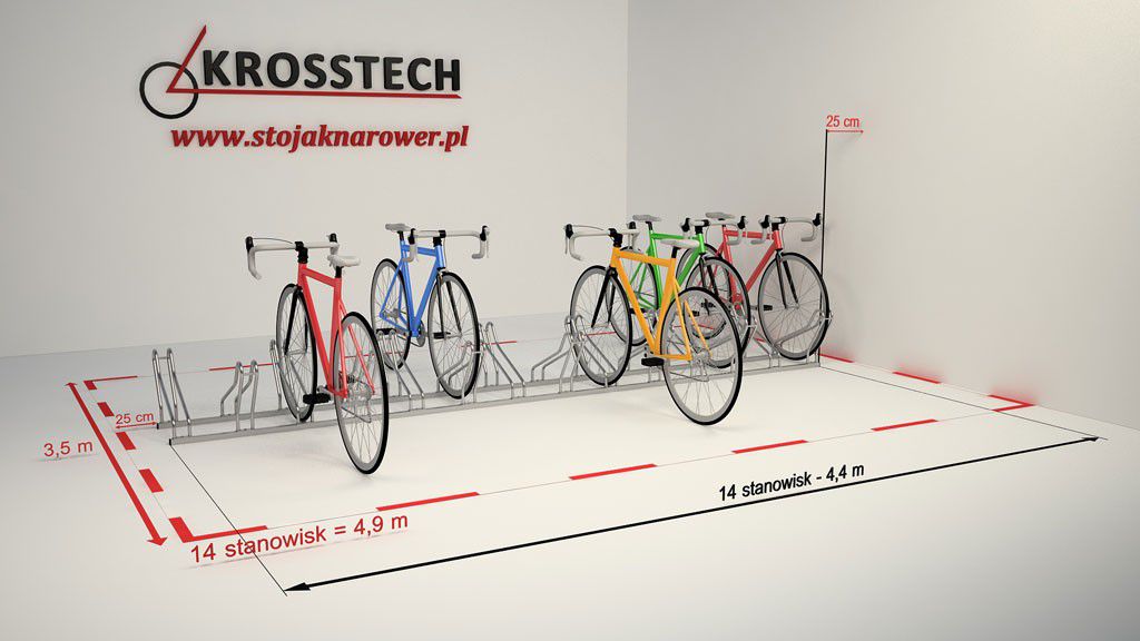 Bogdana 14-space double-sided bike rack – photo 6