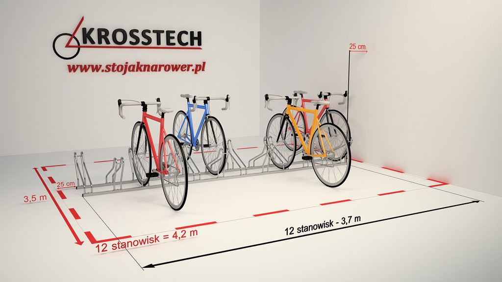 Bogdana 12-space double-sided bike rack – photo 7