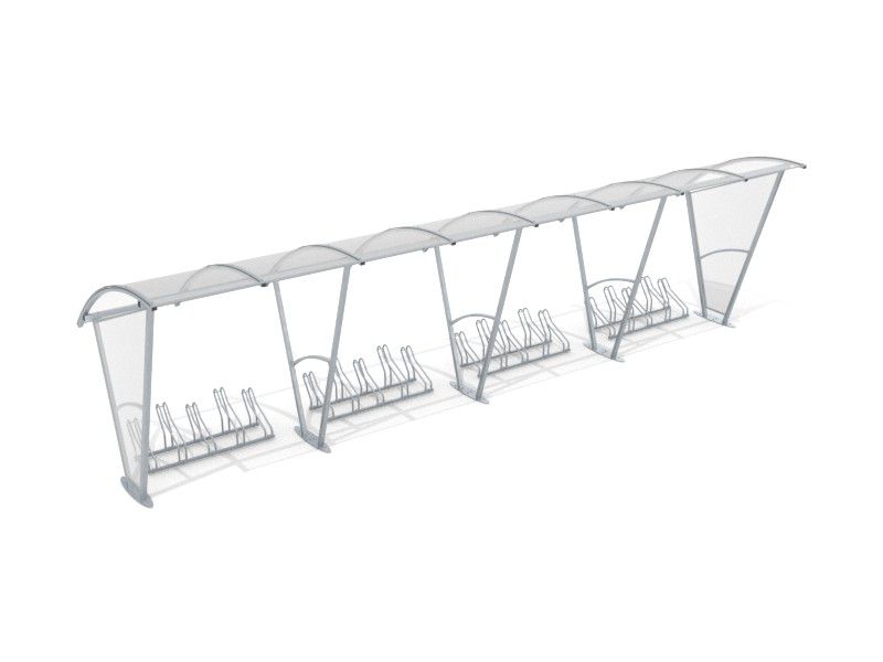Damien Bike Shelter with Side Panels, 20 Spaces, 840 cm – photo 8
