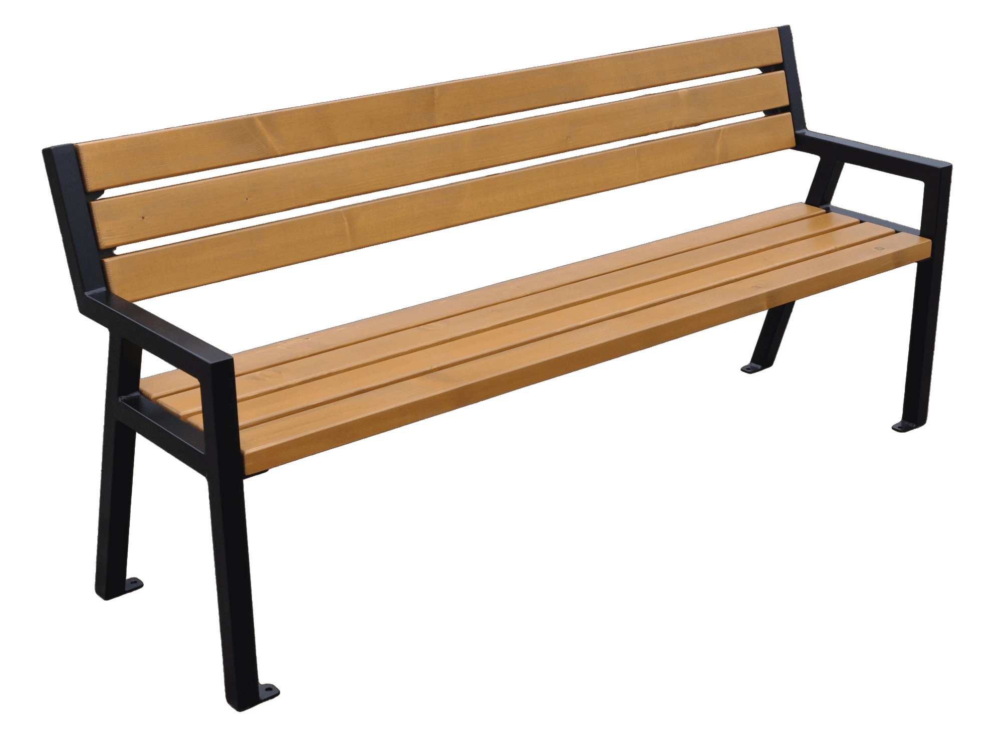 Edmund Metal Bench with Backrest 180 cm
