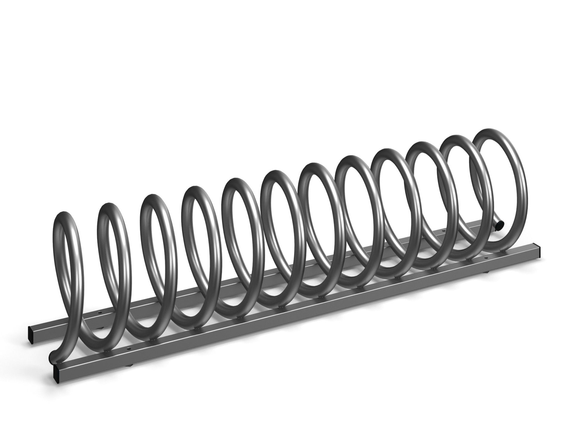 Nicol Spiral Bike Rack 140 cm, Double-Sided