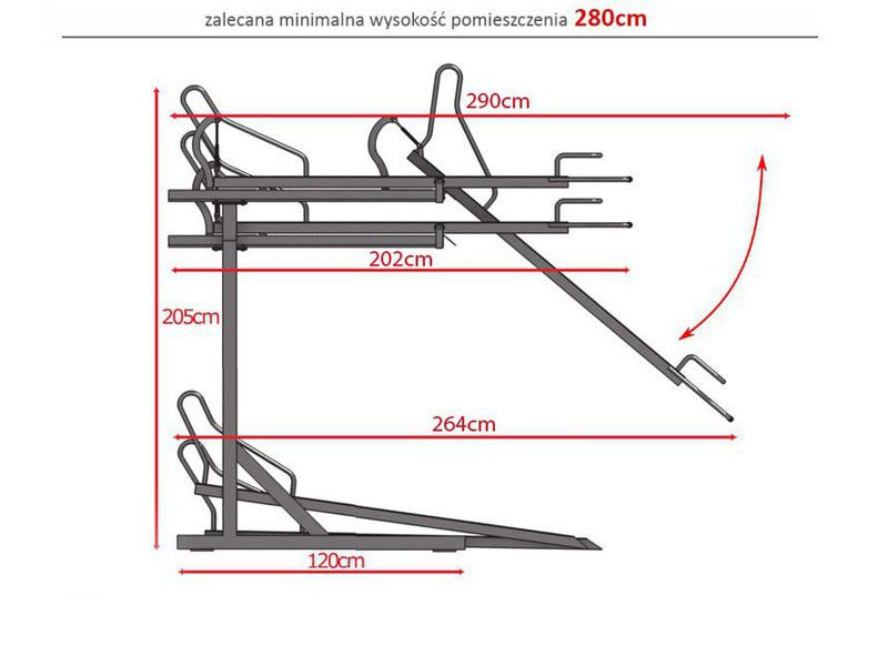 Beatriz Two-Tier Bike Rack for Bike Stores, 12 Spaces – photo 10