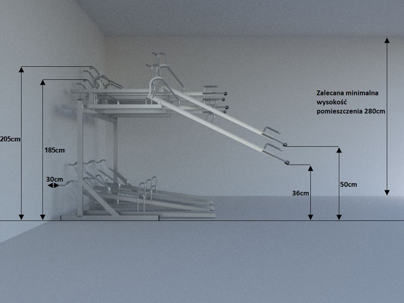 Beatriz Two-Tier Bike Rack for Bike Stores, 12 Spaces – photo 13