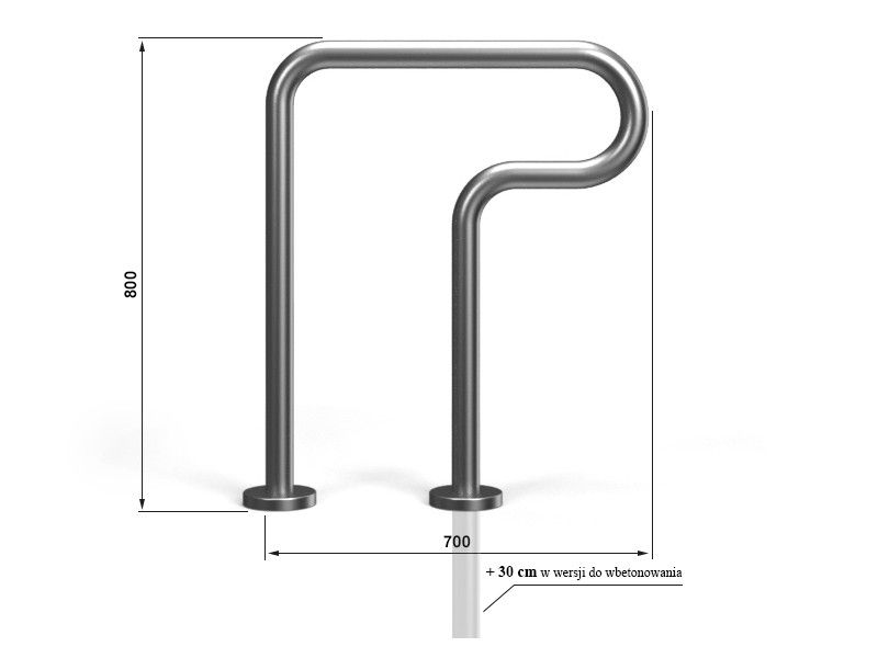 Noemi 2-Space Bike Rack 70 cm – photo 5