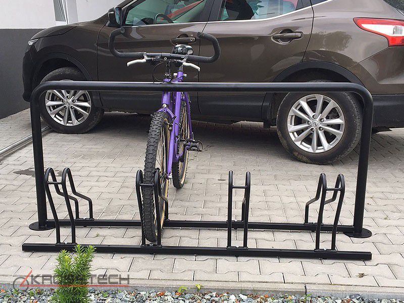 Stojak rowerowy Bogdana 4 stanowiska z barierą U – zdjęcie 5