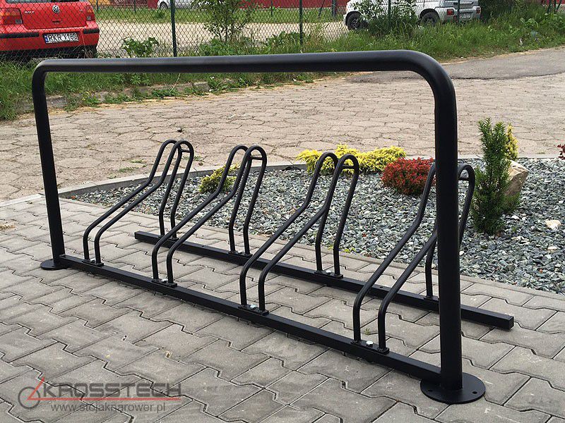 Stojak rowerowy Bogdana 4 stanowiska z barierą U – zdjęcie 6