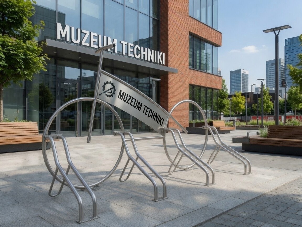 Jasmin 4-Space Bike Rack with Laser-Cut Design – photo 2