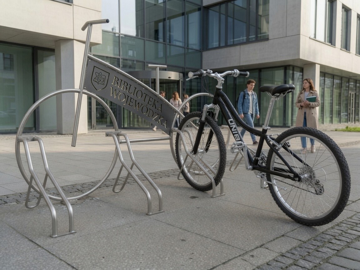 Jasmin 4-Space Bike Rack with Laser-Cut Design – photo 3