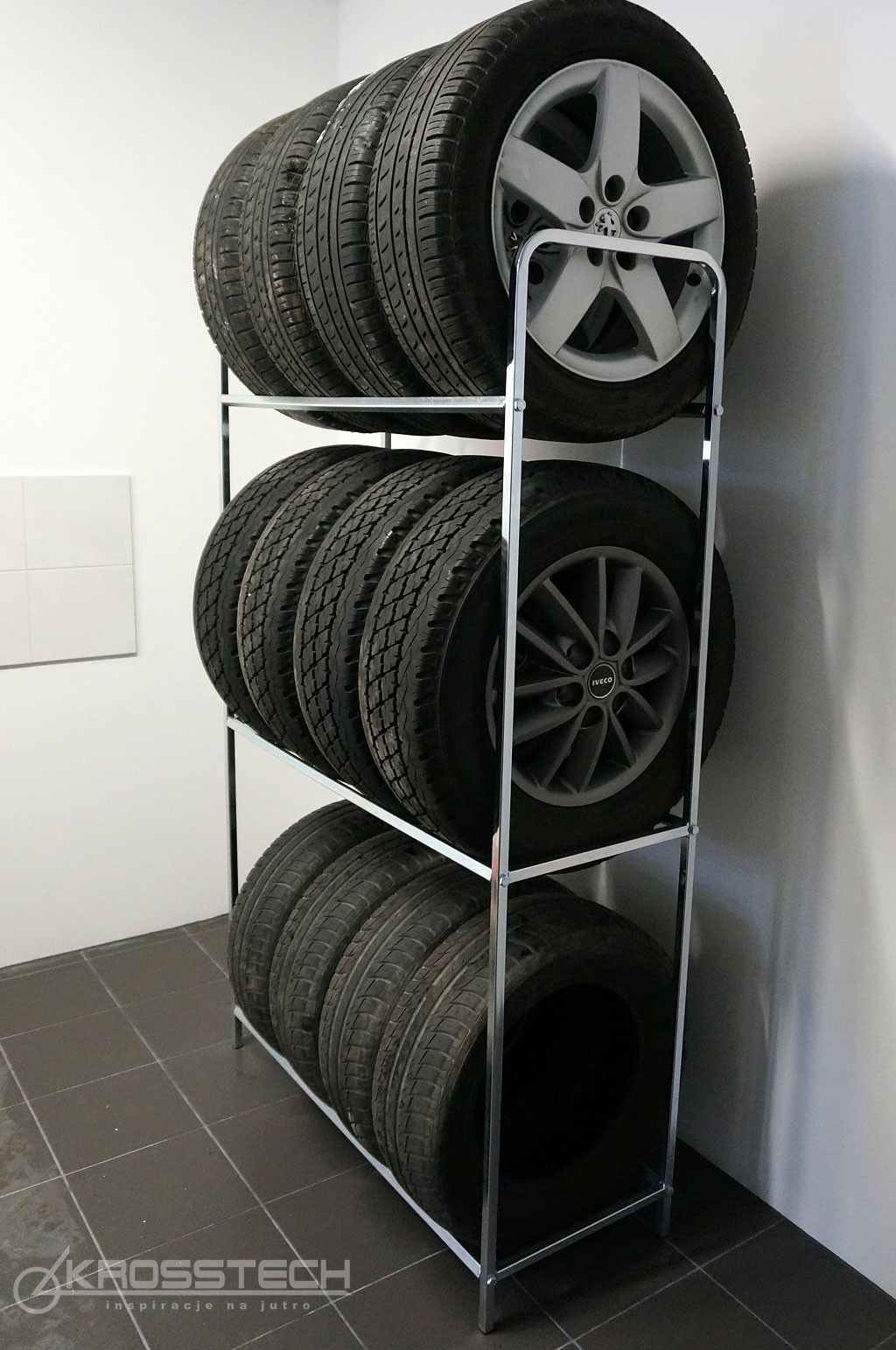 Bronisław Galvanised Tyre Rack for 12 Wheels – photo 5