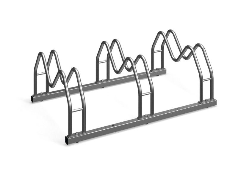 Karl Stainless Steel Bike Rack, 3 Spaces