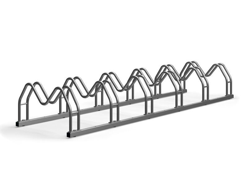 Karl Stainless Steel Bike Rack, 6 Spaces