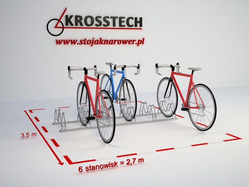 Karl Stainless Steel Bike Rack, 6 Spaces – photo 8