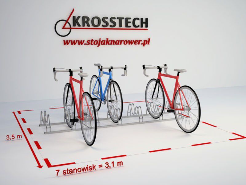 Karl Stainless Steel Bike Rack, 7 Spaces – photo 8