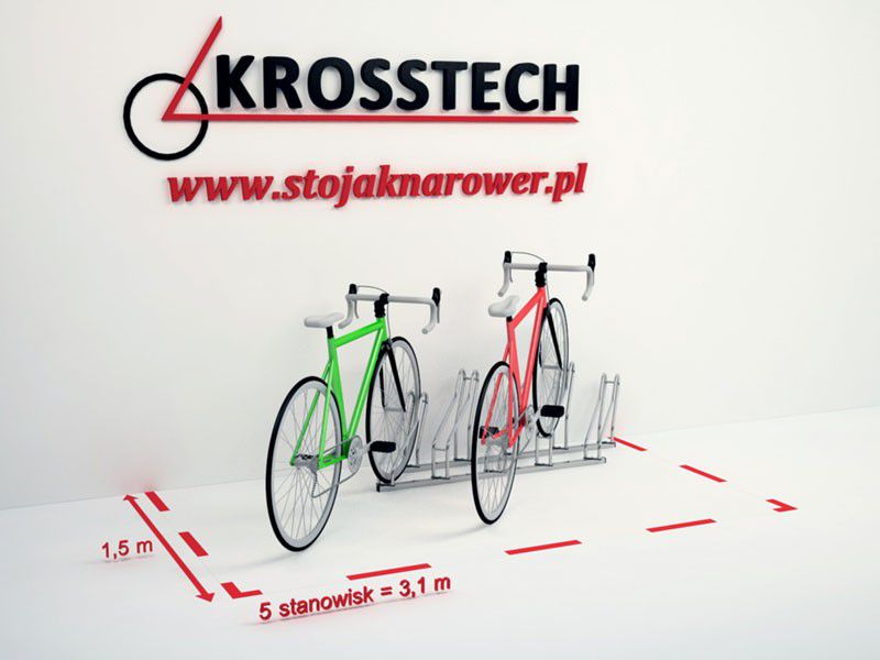 Kasper 5-Space Stainless Steel Bike Rack – photo 9