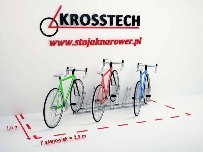 Kasper 7-Space Stainless Steel Bike Rack – photo 8