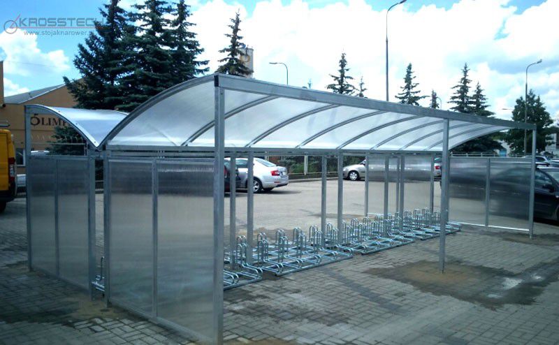 Marcelo 40-Space Double-Sided Bike Shelter with Side Panels – photo 6