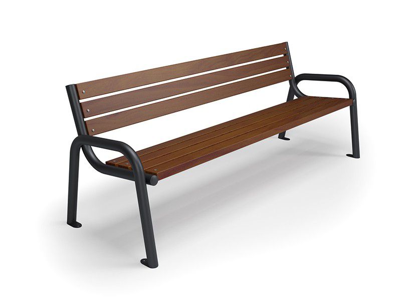 Daniela Park Bench with Backrest 200 cm