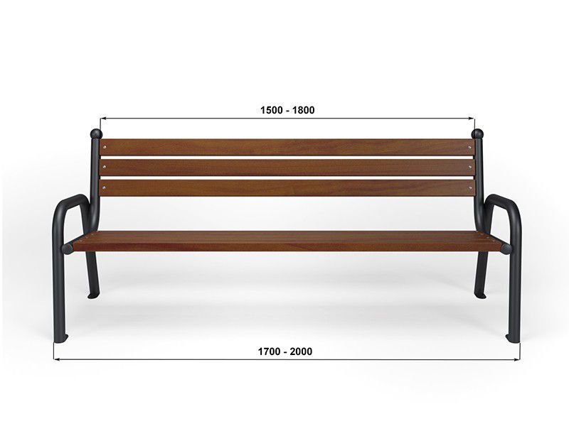 Parková lavička Dorian zahradní retro 170-200 cm – fotografie 5