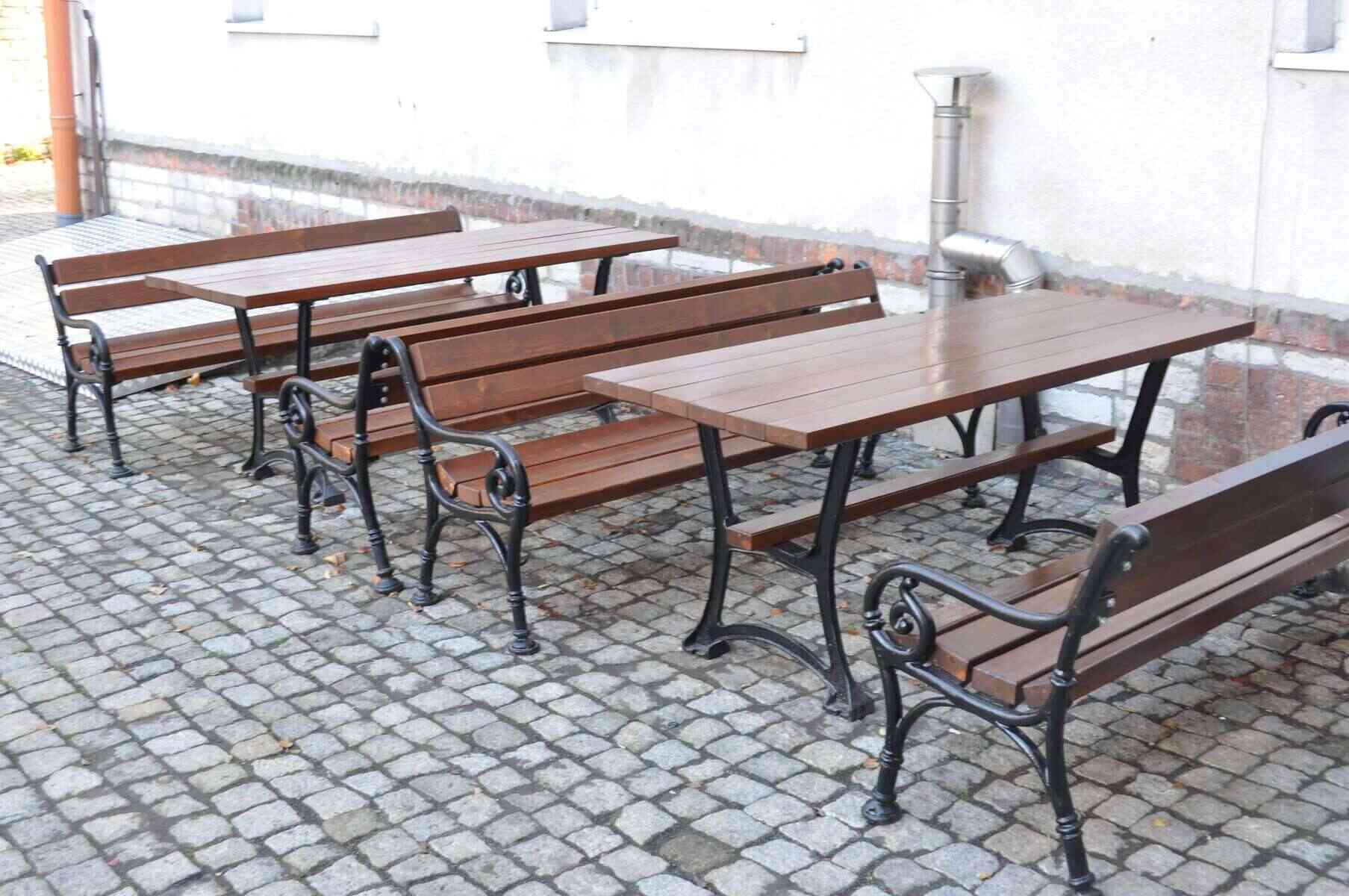 Irina Cast Iron Bench with Backrest 180 cm – photo 4