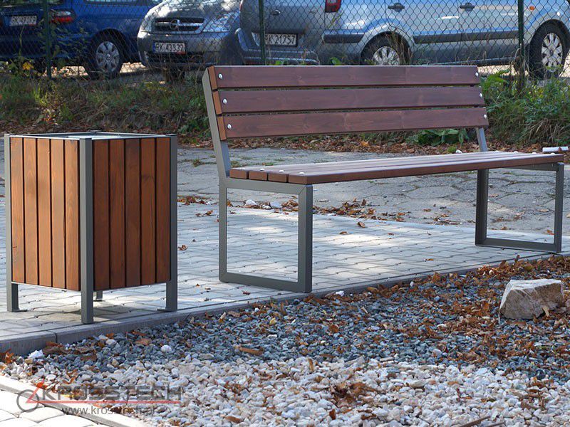 Leszek park bench with backrest 180 cm – photo 4