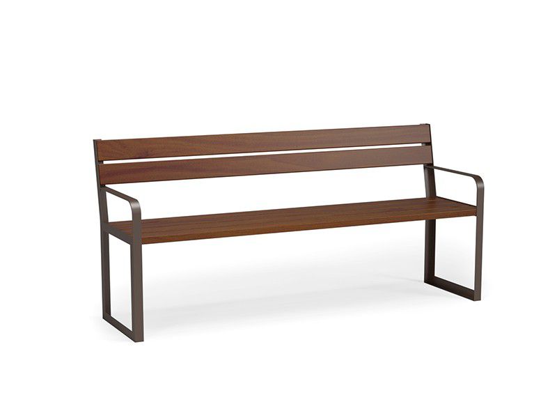 Lisa park bench with armrests 180 cm – photo 4
