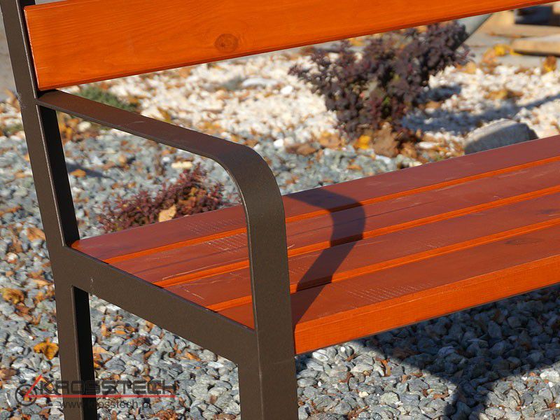 Lisa park bench with armrests 180 cm – photo 5