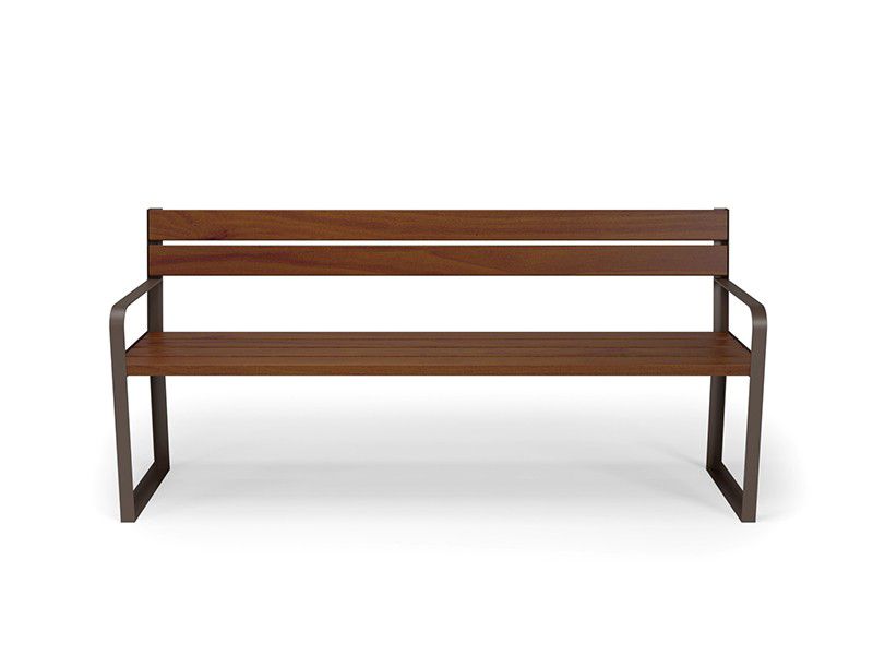 Lisa park bench with armrests 180 cm – photo 8