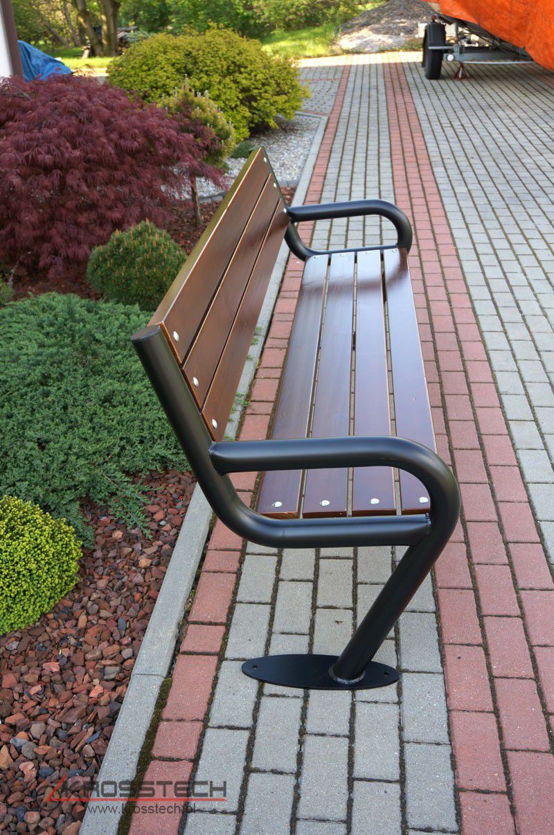 Nico park bench with backrest 192 cm – photo 4