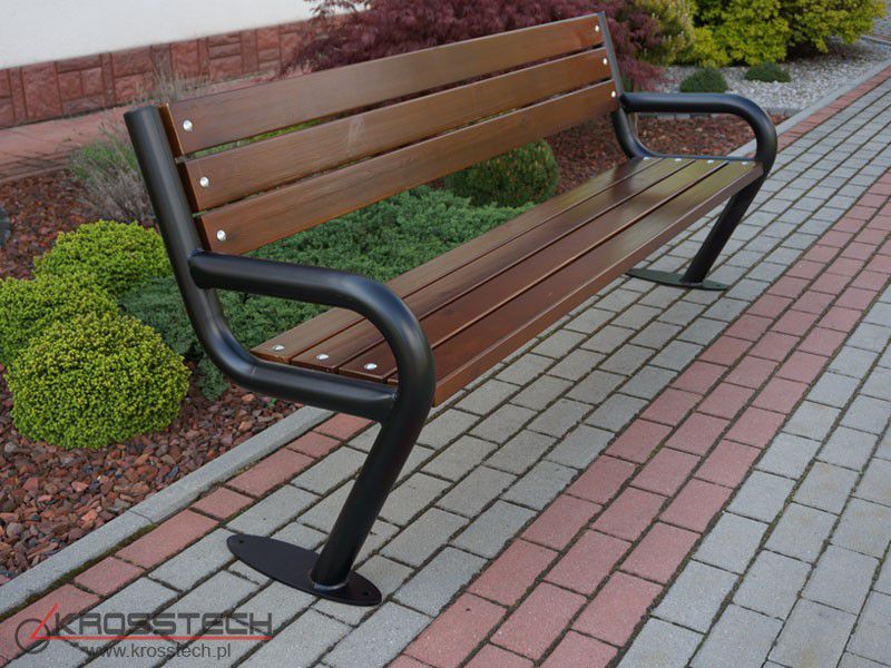 Nico park bench with backrest 192 cm – photo 5