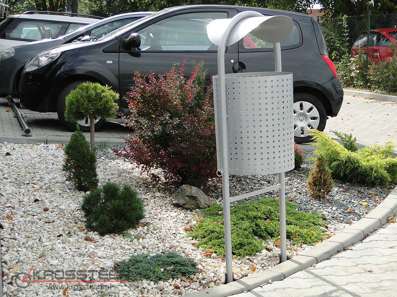 Sofia street litter bin 60 l with roof – photo 4