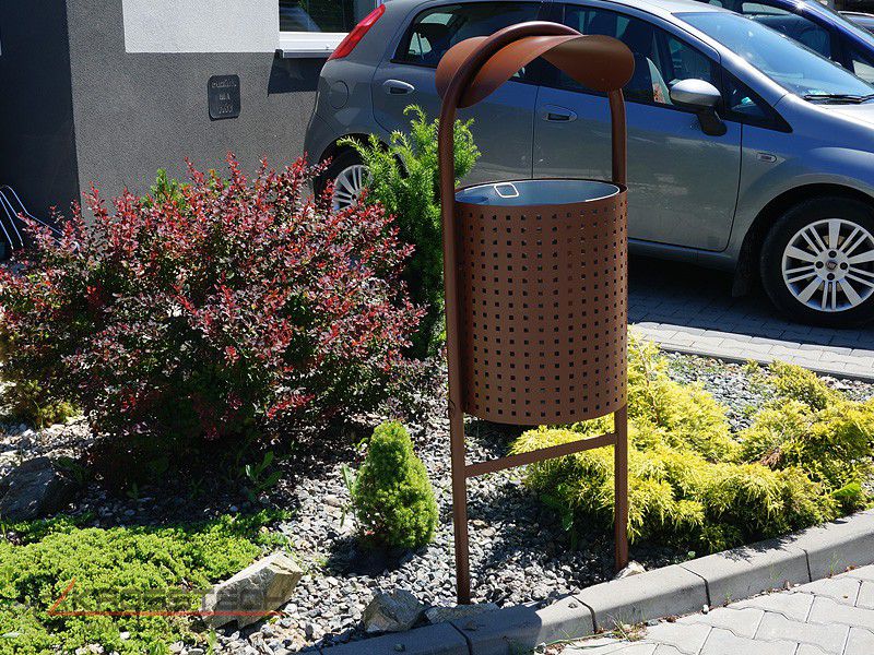 Sofia street litter bin 60 l with roof – photo 6