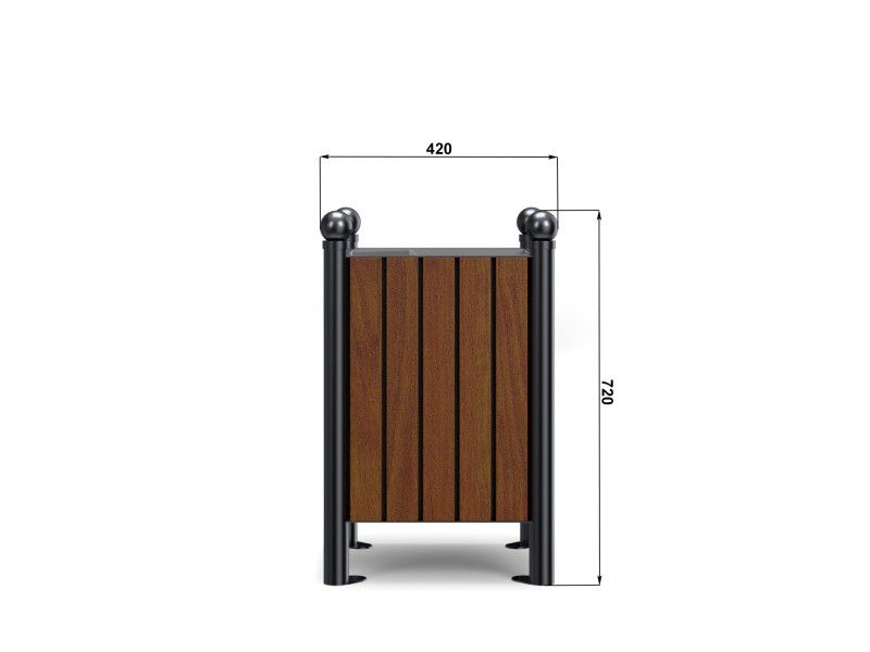 Parkabfallbehälter Krystian 60 l Retro – Foto 6