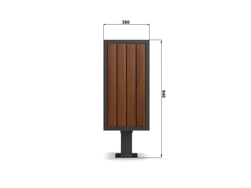 Natasza 56 l 94 cm park litter bin – photo 5