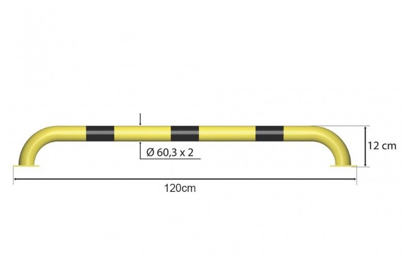Vincent linear impact barrier, galvanised