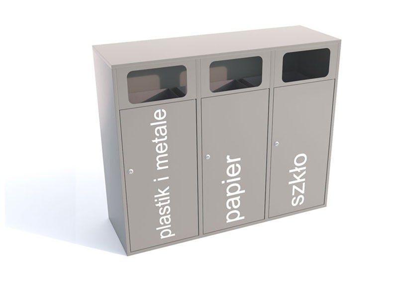Mia Recycling Bin 3 x 120 l, Single Colour – photo 4