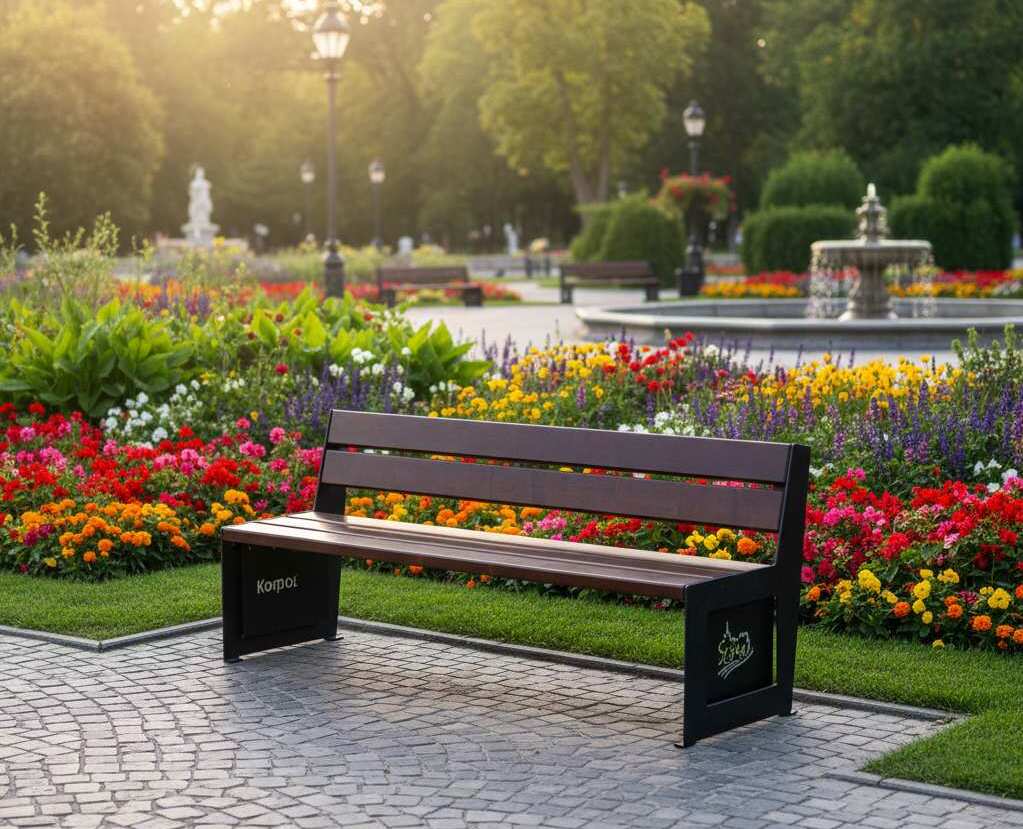Suzanna metal bench with backrest 170 cm – photo 5