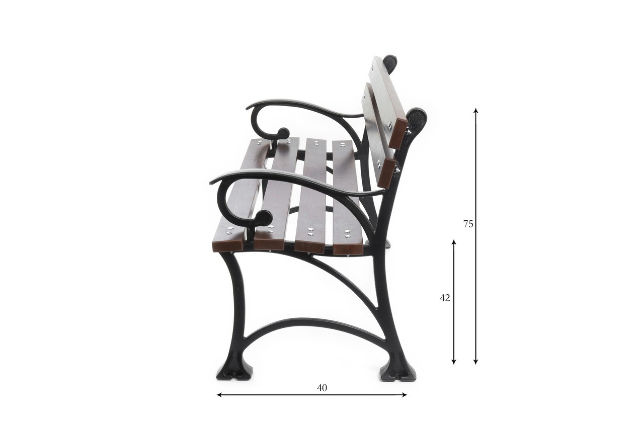 Hanna Park Bench with Backrest 150-180 cm – photo 4