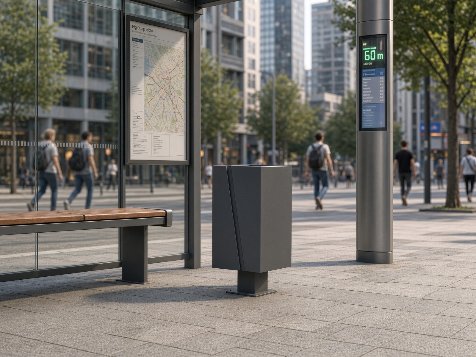 Emilie Street Litter Bin 40 l – photo 2