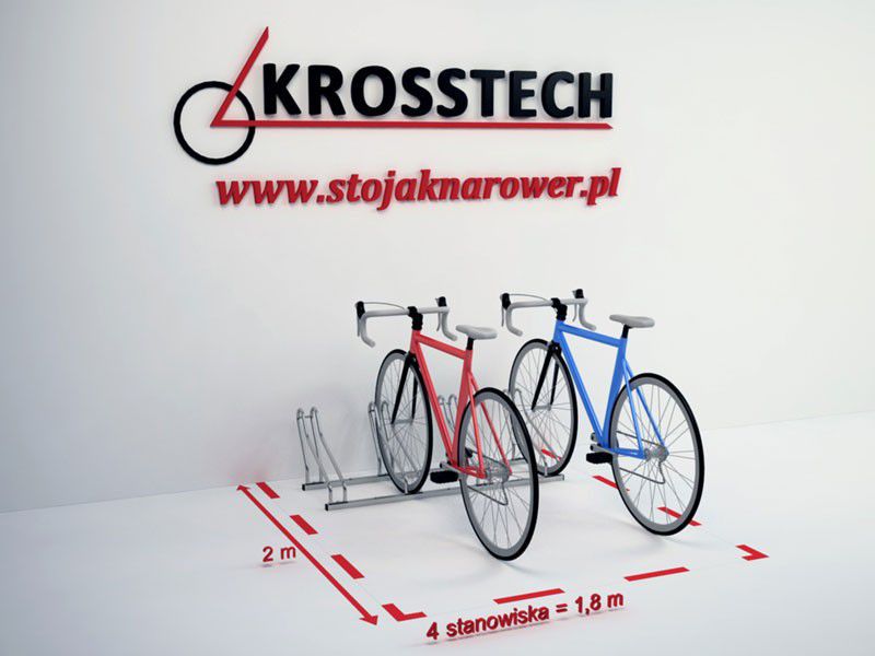 Mathias Bike Rack, 3 Spaces, with Rail – photo 11