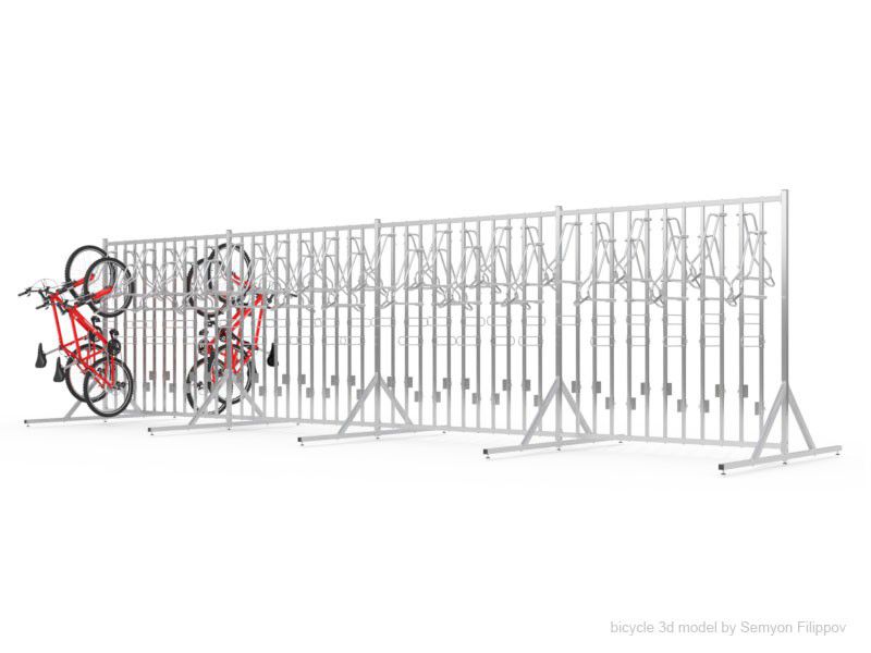 Kamil bike hanger 44 spaces double-sided on frame