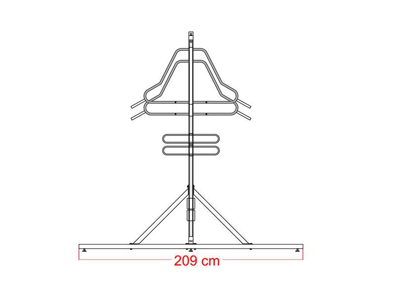 Kamil bike hanger 11 spaces double-sided with frame – photo 8